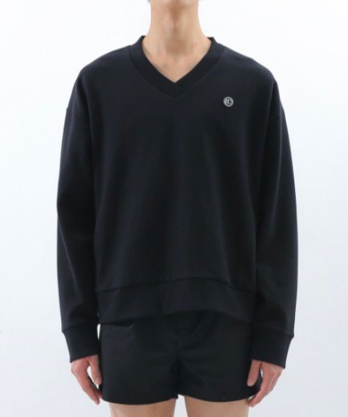 BASIC COTTON(ベーシックコットン)の「【BASIC COTTON/ベーシックコットン】22SS MIX MTM/ミックスエムティーエム スウェット VネックMTM(スウェット・メンズ・ホワイト/ブラック/ブラック×ブラック・ONE SIZE)」の19枚目の写真