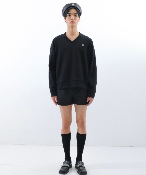 BASIC COTTON(ベーシックコットン)の「【BASIC COTTON/ベーシックコットン】22SS MIX MTM/ミックスエムティーエム スウェット VネックMTM(スウェット・メンズ・ホワイト/ブラック/ブラック×ブラック・ONE SIZE)」の20枚目の写真