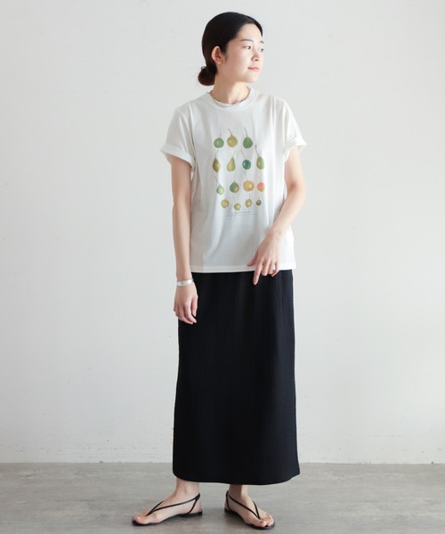 NOMBRE IMPAIR(ノンブルアンペール)の「アートプリント 半袖TEE(Tシャツ/カットソー・レディース・ホワイト・FREE)」の3枚目の写真