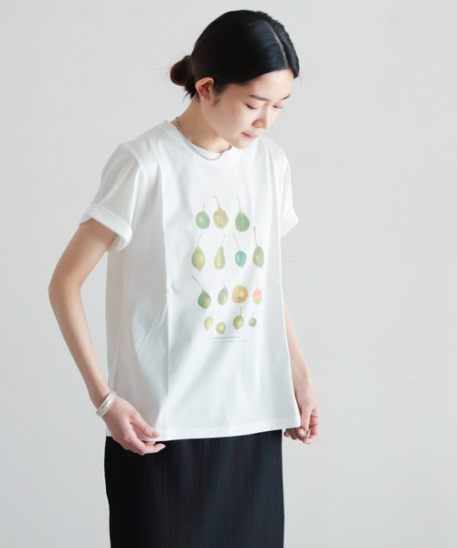 NOMBRE IMPAIR(ノンブルアンペール)の「アートプリント 半袖TEE(Tシャツ/カットソー・レディース・ホワイト・FREE)」の2枚目の写真
