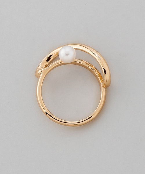 ANEMONE（アネモネ）の「ウェーブパールリング（リング・レディース・ゴールド/シルバー・FREE）」の4枚目の写真