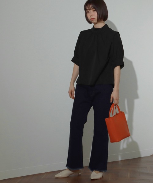 AULI(アウリィ)の「【低身長向けサイズ】フリンジフレアデニムパンツ(デニムパンツ・レディース・ライトブルー/インディゴブルー/ブルー・S/XS/XXS)」の9枚目の写真