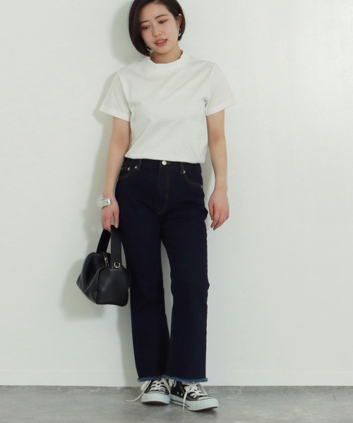 AULI(アウリィ)の「【低身長向けサイズ】フリンジフレアデニムパンツ(デニムパンツ・レディース・ライトブルー/インディゴブルー/ブルー・S/XS/XXS)」の12枚目の写真