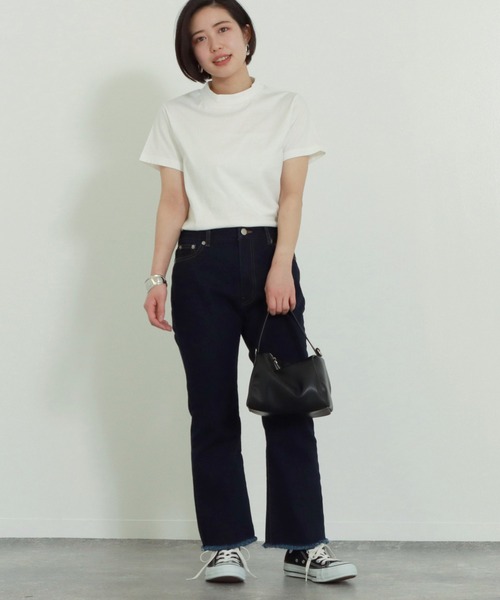 AULI(アウリィ)の「【低身長向けサイズ】フリンジフレアデニムパンツ(デニムパンツ・レディース・ライトブルー/インディゴブルー/ブルー・S/XS/XXS)」の13枚目の写真