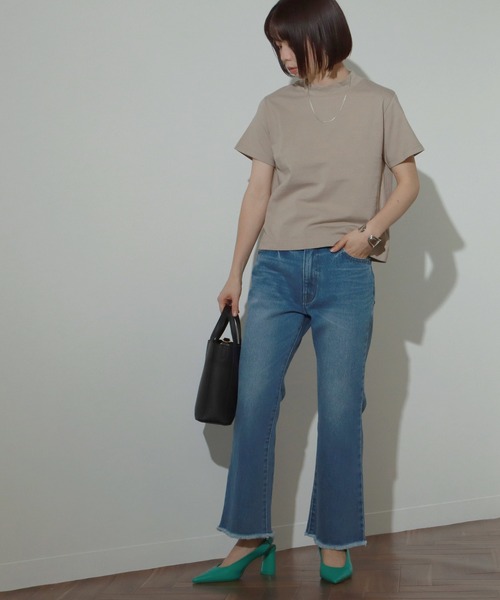 AULI(アウリィ)の「【低身長向けサイズ】フリンジフレアデニムパンツ(デニムパンツ・レディース・ライトブルー/インディゴブルー/ブルー・S/XS/XXS)」の19枚目の写真