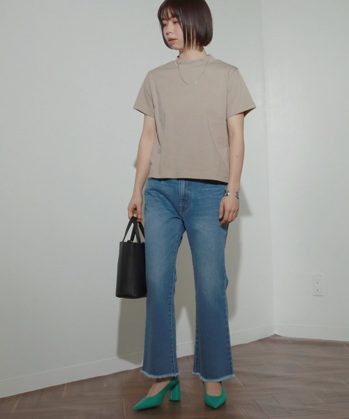 AULI(アウリィ)の「【低身長向けサイズ】フリンジフレアデニムパンツ(デニムパンツ・レディース・ライトブルー/インディゴブルー/ブルー・S/XS/XXS)」の18枚目の写真