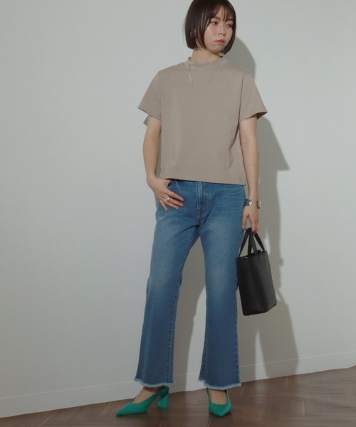 AULI(アウリィ)の「【低身長向けサイズ】フリンジフレアデニムパンツ(デニムパンツ・レディース・ライトブルー/インディゴブルー/ブルー・S/XS/XXS)」の17枚目の写真