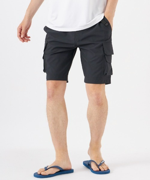 Ocean Pacific（オーシャンパシフィック）の「OP/オーピー 水陸両用 カーゴショーツ/ウェビングベルト ビッグポケット/ハーフパンツ 無地ショーツ 512761（カーゴパンツ・メンズ・グレー/カーキ/グリーン・L/M/XL）」の2枚目の写真