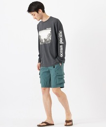 Ocean Pacific | OP/オーピー 水陸両用 カーゴショーツ/ウェビングベルト ビッグポケット/ハーフパンツ 無地ショーツ 512761(カーゴパンツ)