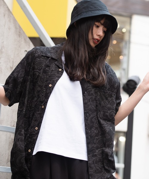 Blue Standard (ブルースタンダード)の「【BLUE STANDARD/ブルースタンダード】 ひんやり接触冷感 レーヨン 総柄 開襟 オープンカラー プリントシャツ(シャツ/ブラウス・メンズ・その他10/その他11/その他12/その他13/その他14/その他/その他1/その他2/その他3/その他4/その他5/その他6/その他7/その他8/その他9・XX-LARGE/MEDIUM/LARGE/X-LARGE)」の13枚目の写真