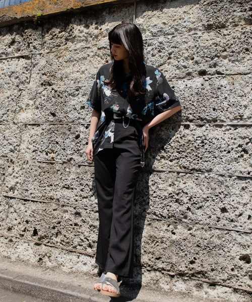 Blue Standard (ブルースタンダード)の「【BLUE STANDARD/ブルースタンダード】 ひんやり接触冷感 レーヨン 総柄 開襟 オープンカラー プリントシャツ(シャツ/ブラウス・メンズ・その他10/その他11/その他12/その他13/その他14/その他/その他1/その他2/その他3/その他4/その他5/その他6/その他7/その他8/その他9・XX-LARGE/MEDIUM/LARGE/X-LARGE)」の21枚目の写真