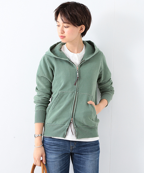 REMI RELIEF（レミレリーフ）の「REMI RELIEF×Ray BEAMS / 別注 スウェットパーカー（パーカー・レディース・オフホワイト/グレー/グリーン/ネイビー・ONE SIZE）」の3枚目の写真