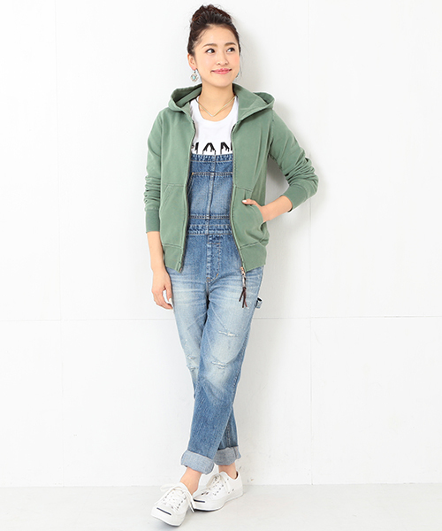 REMI RELIEF（レミレリーフ）の「REMI RELIEF×Ray BEAMS / 別注 スウェットパーカー（パーカー・レディース・オフホワイト/グレー/グリーン/ネイビー・ONE SIZE）」の19枚目の写真