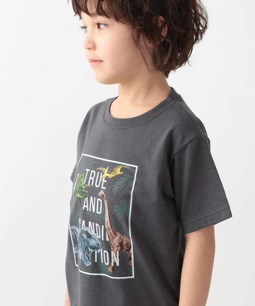 GLOBAL WORK（グローバルワーク）の「キッズ/DRY/BOYSグラフィックTシャツ半袖/267197（Tシャツ/カットソー・キッズ・ホワイト/チャコールグレー/カーキ/ダークグレー・130cm/150cm/120cm/140cm/160cm/110cm/100cm）」の5枚目の写真