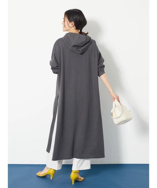 American Holic アメリカンホリック の フード付きサイドスリットワンピース ワンピース Wear American Holic アメリカンホリック の フード付きサイドスリットワンピース ワンピース Wear