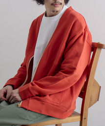 GLOSTER | 【GLOSTER/グロスター】ワークジップ裏毛カーディガン(カーディガン/ボレロ)