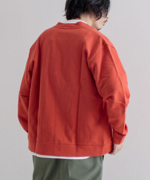 GLOSTER（グロスター）の「【GLOSTER/グロスター】ワークジップ裏毛カーディガン（カーディガン/ボレロ・メンズ・ダークグリーン/グレー/オレンジ・MEDIUM/LARGE）」の10枚目の写真