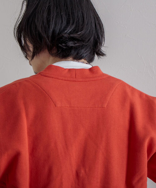 GLOSTER（グロスター）の「【GLOSTER/グロスター】ワークジップ裏毛カーディガン（カーディガン/ボレロ・メンズ・ダークグリーン/グレー/オレンジ・MEDIUM/LARGE）」の11枚目の写真