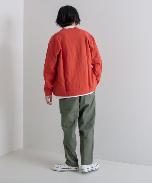 GLOSTER（グロスター）の「【GLOSTER/グロスター】ワークジップ裏毛カーディガン（カーディガン/ボレロ・メンズ・ダークグリーン/グレー/オレンジ・MEDIUM/LARGE）」の15枚目の写真