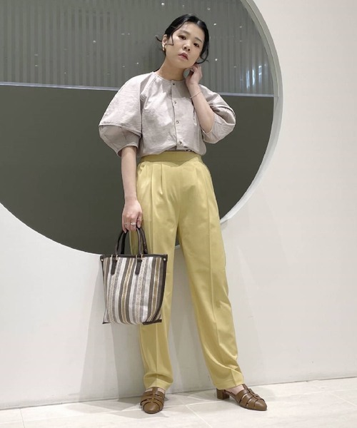 RODE SKO（ロデスコ）の「マルチストライプトートバッグ（トートバッグ・レディース・ブラウン/キャメル・ONE）」の3枚目の写真