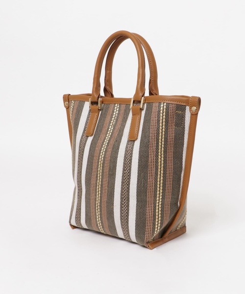 RODE SKO（ロデスコ）の「マルチストライプトートバッグ（トートバッグ・レディース・ブラウン/キャメル・ONE）」の20枚目の写真