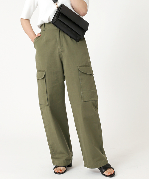 B.C STOCK（ベーセーストック）の「カーゴパンツ◆（その他パンツ・レディース・ベージュ/カーキ・SMALL/MEDIUM）」の2枚目の写真