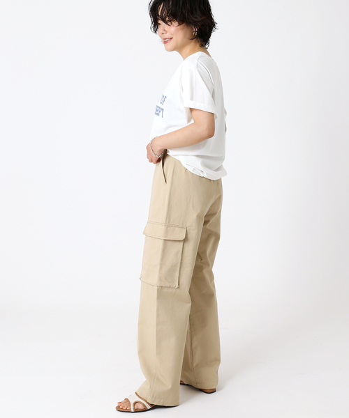 B.C STOCK（ベーセーストック）の「カーゴパンツ◆（その他パンツ・レディース・ベージュ/カーキ・SMALL/MEDIUM）」の4枚目の写真
