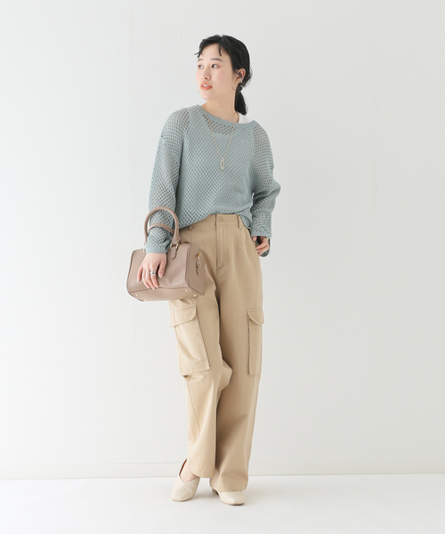 B.C STOCK（ベーセーストック）の「カーゴパンツ◆（その他パンツ・レディース・ベージュ/カーキ・SMALL/MEDIUM）」の12枚目の写真