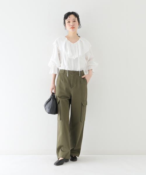 B.C STOCK（ベーセーストック）の「カーゴパンツ◆（その他パンツ・レディース・ベージュ/カーキ・SMALL/MEDIUM）」の15枚目の写真