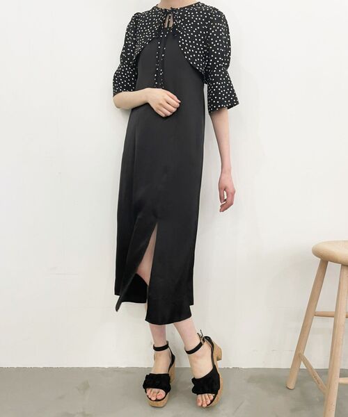 MAJESTIC LEGON(マジェスティックレゴン)の「ショートトップスセットブラウス(シャツ/ブラウス・レディース・イエロー系その他/ホワイト系その他2/ブラック系その他・MEDIUM)」の18枚目の写真