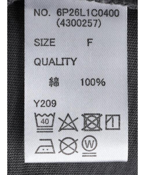 Sugar spoon(シュガースプーン)の「・SUGAR SPOON ビッグカレッジロゴTシャツ(Tシャツ/カットソー・レディース・チャコールグレー/カーキ/ピンク/イエロー・FREE)」の21枚目の写真