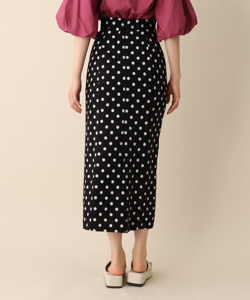 OPAQUE.CLIP（オペークドットクリップ）の「◆ドットナロータイトスカート（スカート・レディース・ホワイト系3/ブラック系・36/38）」の5枚目の写真