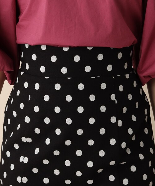 OPAQUE.CLIP（オペークドットクリップ）の「◆ドットナロータイトスカート（スカート・レディース・ホワイト系3/ブラック系・36/38）」の12枚目の写真