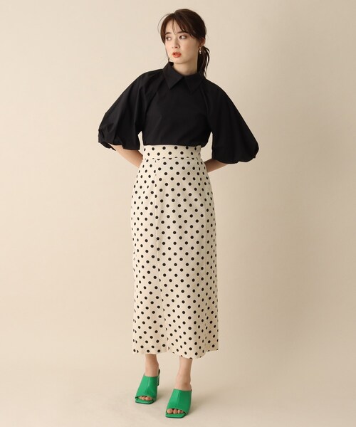 OPAQUE.CLIP（オペークドットクリップ）の「◆ドットナロータイトスカート（スカート・レディース・ホワイト系3/ブラック系・36/38）」の8枚目の写真
