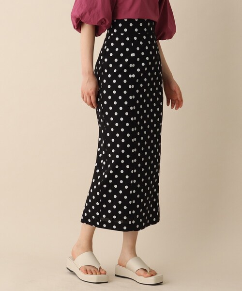 OPAQUE.CLIP（オペークドットクリップ）の「◆ドットナロータイトスカート（スカート・レディース・ホワイト系3/ブラック系・36/38）」の13枚目の写真