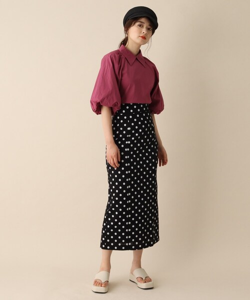 OPAQUE.CLIP（オペークドットクリップ）の「◆ドットナロータイトスカート（スカート・レディース・ホワイト系3/ブラック系・36/38）」の17枚目の写真