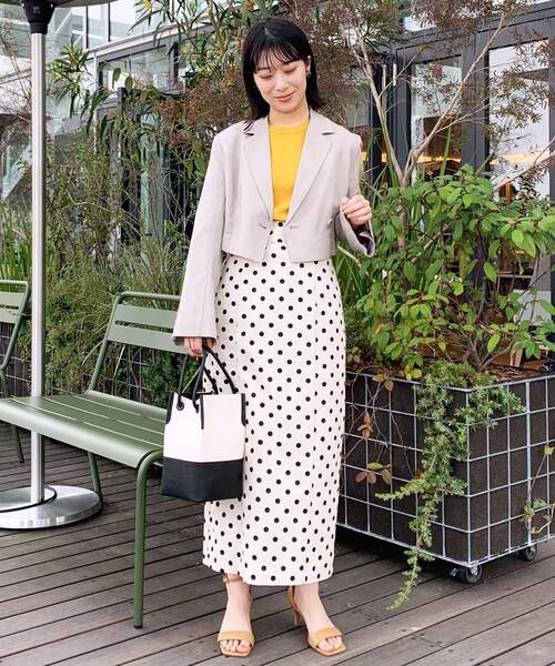 OPAQUE.CLIP（オペークドットクリップ）の「◆ドットナロータイトスカート（スカート・レディース・ホワイト系3/ブラック系・36/38）」の11枚目の写真