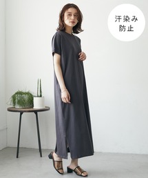 Green　Parks | 汗染み防止 プチハイネックラグランワンピース(ワンピース)