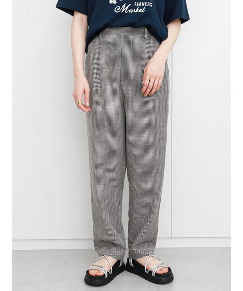 ehka sopo（エヘカソポ）の「ギンガムチェックパンツ(セットアップ可)（その他パンツ・レディース・ブラック/キナリ/グリーン/ネイビー・ﾌﾘ-）」の5枚目の写真
