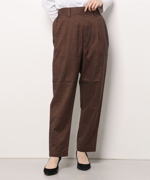 ehka sopo（エヘカソポ）の「ギンガムチェックパンツ(セットアップ可)（その他パンツ・レディース・ブラック/キナリ/グリーン/ネイビー・ﾌﾘ-）」の8枚目の写真