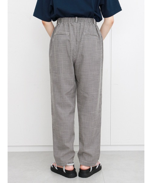 ehka sopo（エヘカソポ）の「ギンガムチェックパンツ(セットアップ可)（その他パンツ・レディース・ブラック/キナリ/グリーン/ネイビー・ﾌﾘ-）」の11枚目の写真