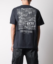 【SY32 by SWEET YEARS】BOX LOGO BACK PRINT TEE