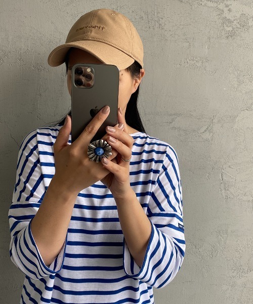 Carhartt WIP（カーハートダブリューアイピー）の「[carhartt WIP/カーハートダブリューアイピー] キャンバスロゴキャップ（キャップ・レディース・ブラック/ベージュ/パープル・ONE SIZE）」の3枚目の写真