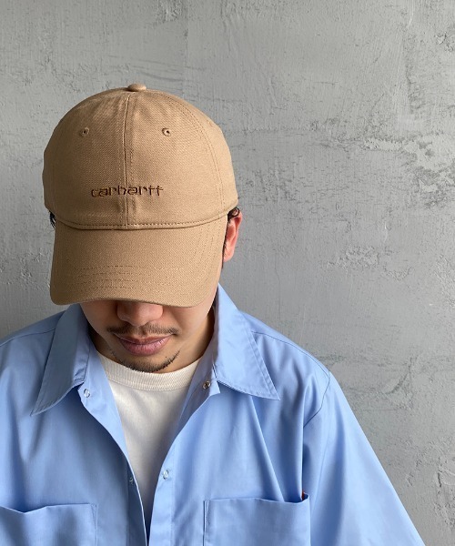 Carhartt WIP（カーハートダブリューアイピー）の「[carhartt WIP/カーハートダブリューアイピー] キャンバスロゴキャップ（キャップ・レディース・ブラック/ベージュ/パープル・ONE SIZE）」の20枚目の写真