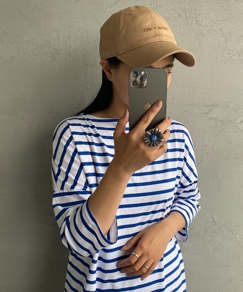 Carhartt WIP（カーハートダブリューアイピー）の「[carhartt WIP/カーハートダブリューアイピー] キャンバスロゴキャップ（キャップ・レディース・ブラック/ベージュ/パープル・ONE SIZE）」の17枚目の写真