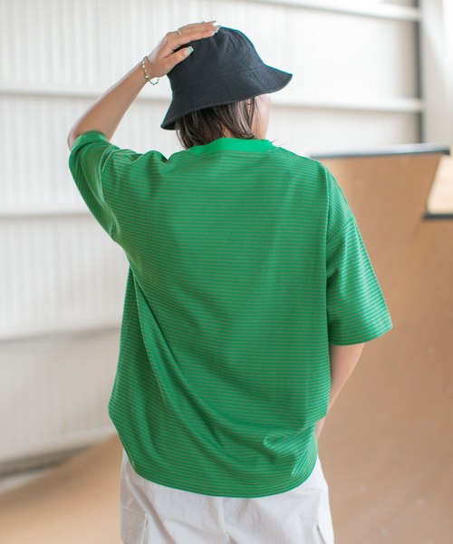 PBLIM（ページボーイリム）の「PAGEBOYLIM/アニバーサリーT（Tシャツ/カットソー・レディース・チャコールグレー/オフホワイト/ブルー/ブラック系その他/グリーン系その他・MEDIUM/LARGE）」の12枚目の写真