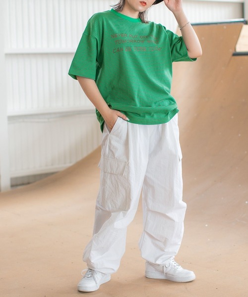 PBLIM（ページボーイリム）の「PAGEBOYLIM/アニバーサリーT（Tシャツ/カットソー・レディース・チャコールグレー/オフホワイト/ブルー/ブラック系その他/グリーン系その他・MEDIUM/LARGE）」の15枚目の写真