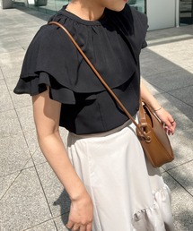 Ambre Ciel | ケープカラーラッフルブラウス/【WEB/EC限定商品】(シャツ/ブラウス)