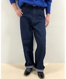 【5サイズ展開】◆セミワイドデニム