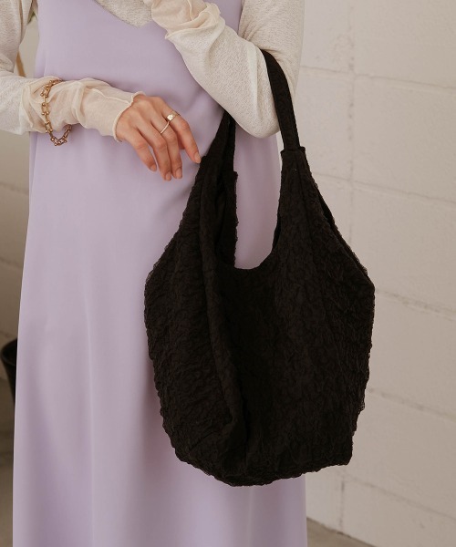 Bab(バブ)の「しゅわしゅわカラートートバッグ(トートバッグ・レディース・ブラック/オフホワイト/グリーン/ピンク/パープル・ONESIZE)」の10枚目の写真